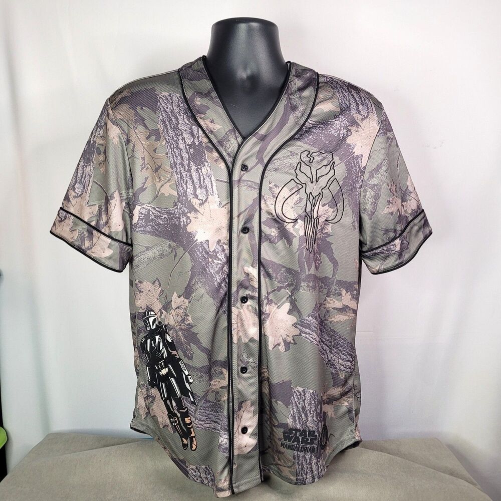 IML Star Wars The Mandalorian Camo Baseball Jersey M
